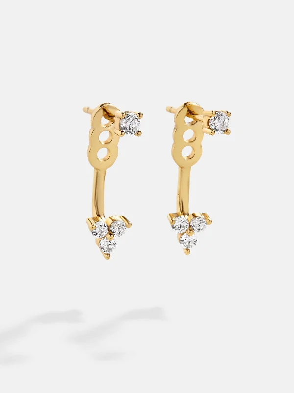 Best hoop earrings with asymmetrical designs for a fashion-forward, avant-garde look-Shasta 18K Gold Earrings - Gold