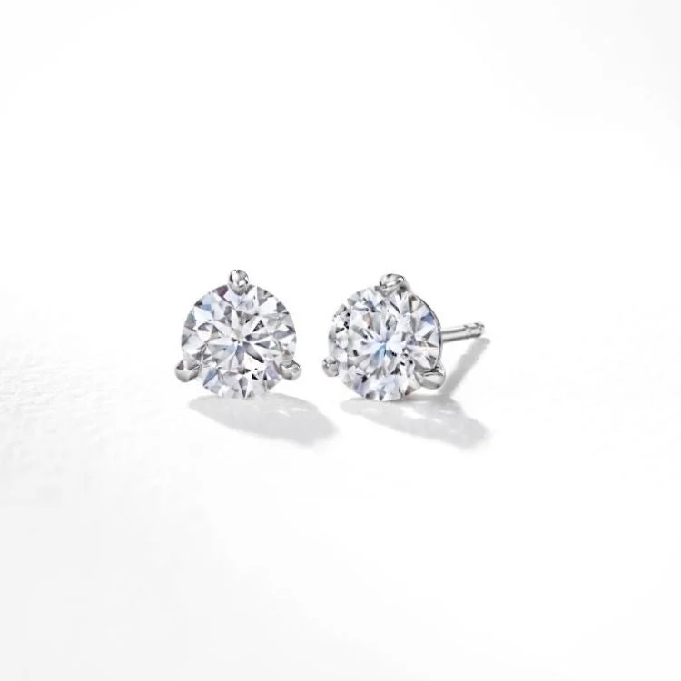 Best hoop earrings with infinity designs for a timeless and meaningful symbol-3 Prong Solitaire Studs