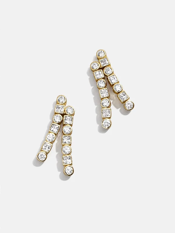 Best hoop earrings with stacked layers for a dimensional and bold look-Adalina 18K Gold Earrings - Gold