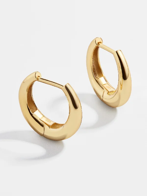 Best hoop earrings with geometric triangle shapes for a modern, chic design-Annalise 18K Gold Earrings - Gold