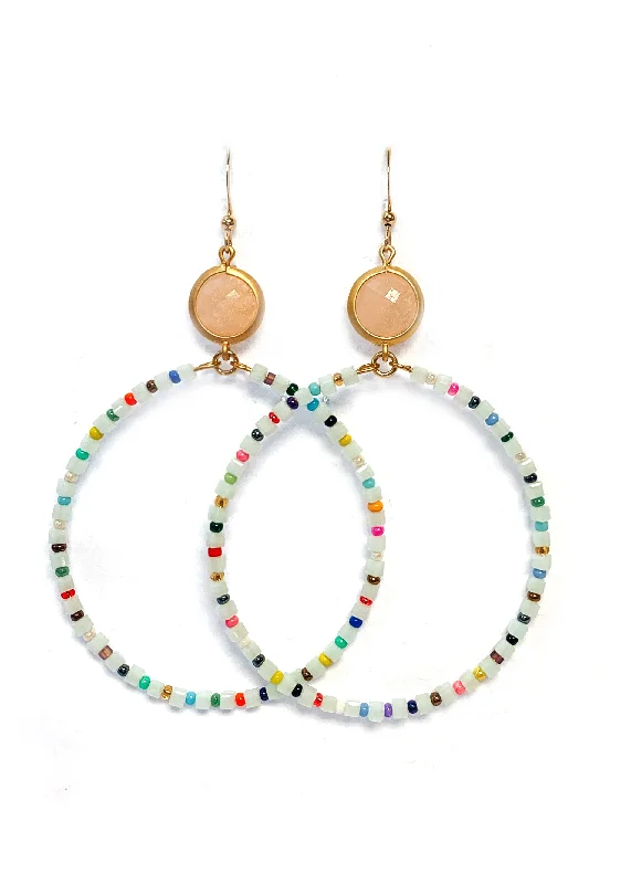 Best hoop earrings with multi-colored gemstones for a vibrant and lively touch-Arlo