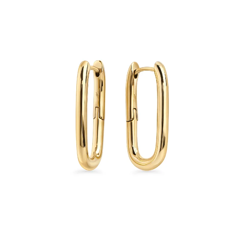 Hoop earrings with braided patterns for a detailed and textured finish-Ashley Huggie Earrings