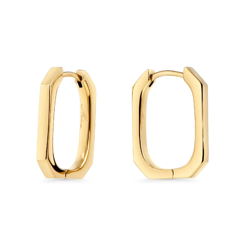 Hoop earrings with polished metal for a shiny and high-quality finish-Axel Huggie Earrings