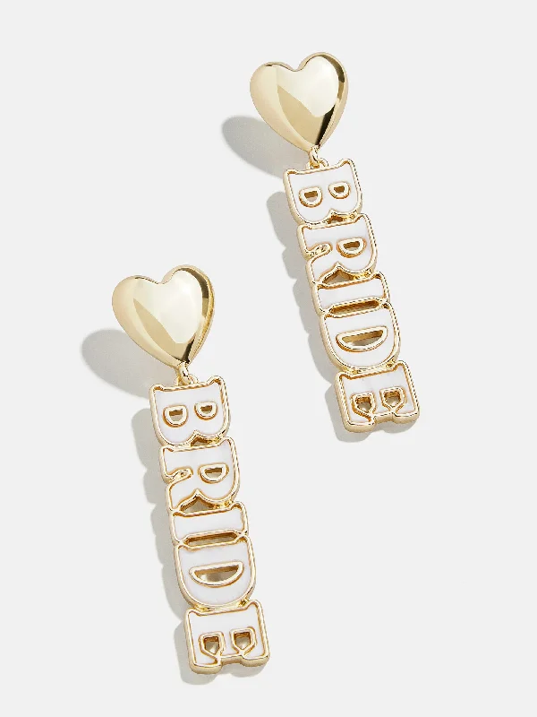 Hoop earrings with artistic filigree designs for an intricate, delicate finish-Dressed in White Earrings - Gold/Shell