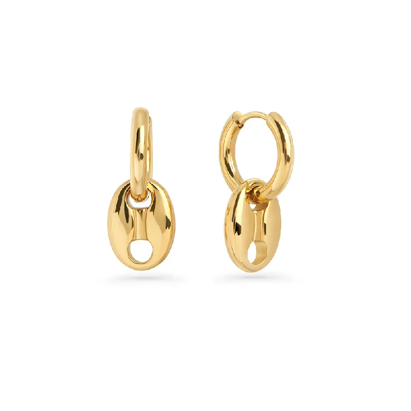 Best hoop earrings with Swarovski crystals for added sparkle and luxury-Brittany II Huggie Earrings