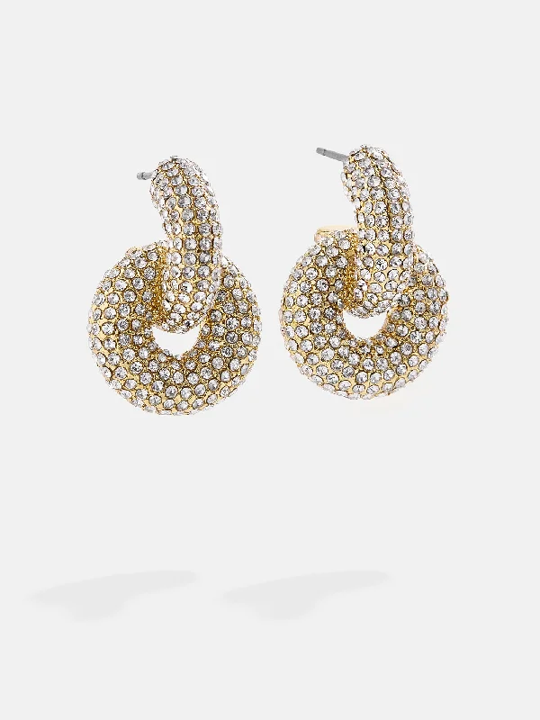 Best hoop earrings with sparkling cubic zirconia for a brilliant, budget-friendly effect-Camilla Earrings - Gold/Pavé