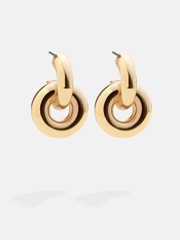 Hoop earrings with oversized designs for a bold, fashion-forward statement-Camilla Earrings - Gold