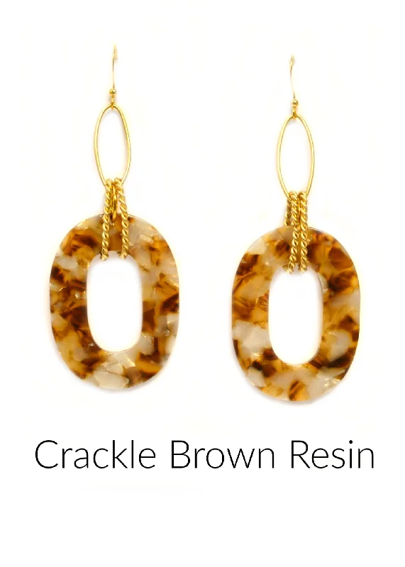 Crackled Brown Resin