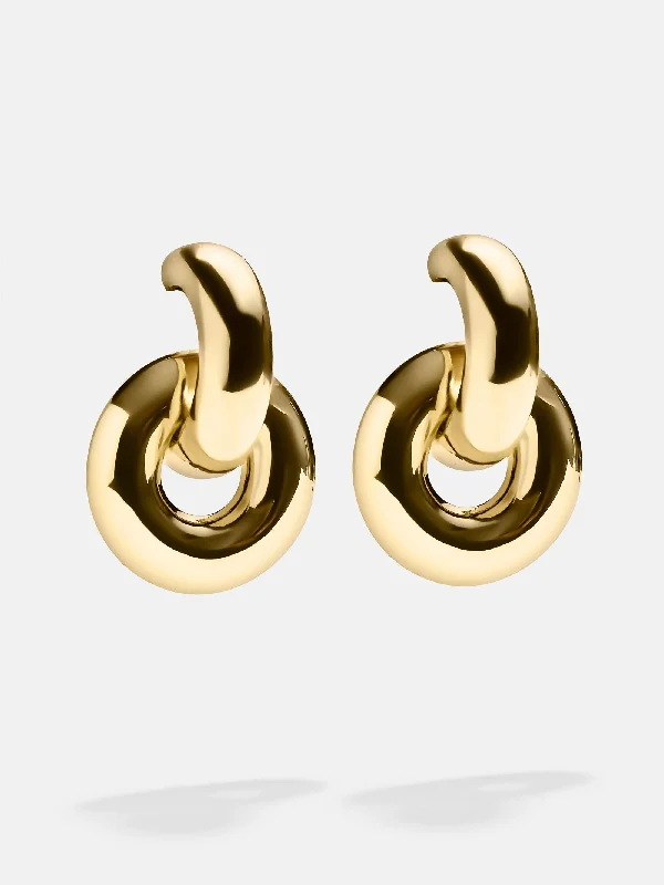 Best hoop earrings with minimalist designs for a clean and modern aesthetic-Mia Earrings - Gold