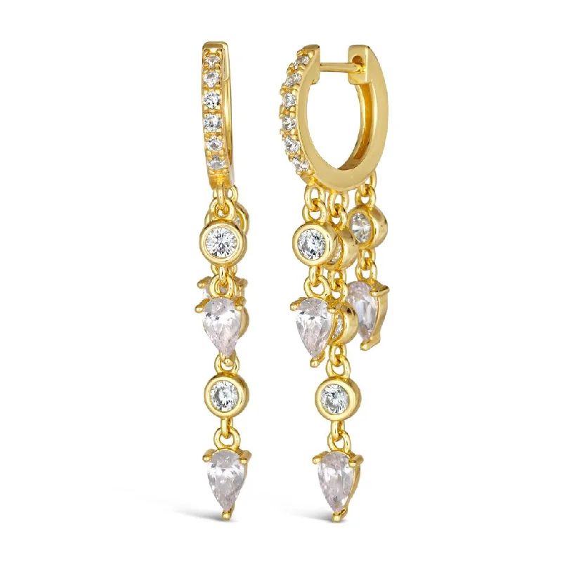 Hoop earrings with artistic filigree designs for an intricate, delicate finish-Clara Mini Dangle Earrings