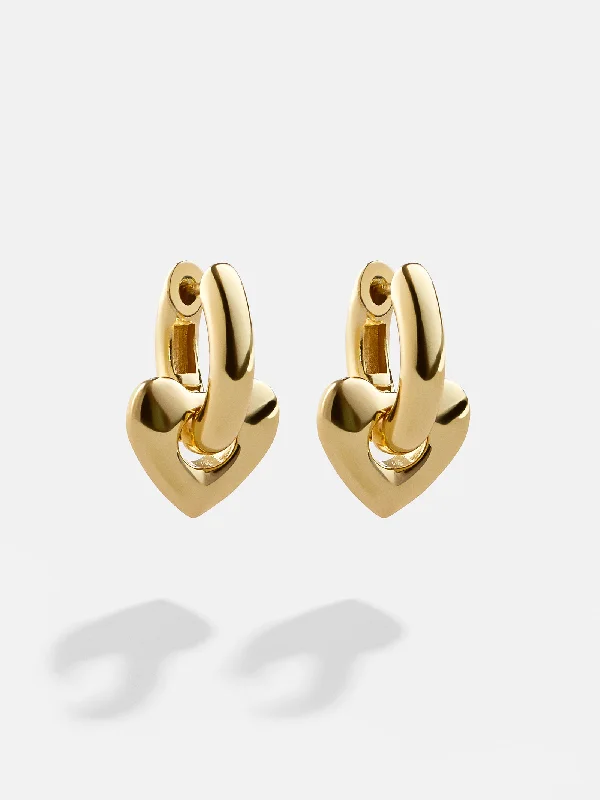 Hoop earrings with a matte finish for a sleek and sophisticated appearance-Clarice Earrings - Gold