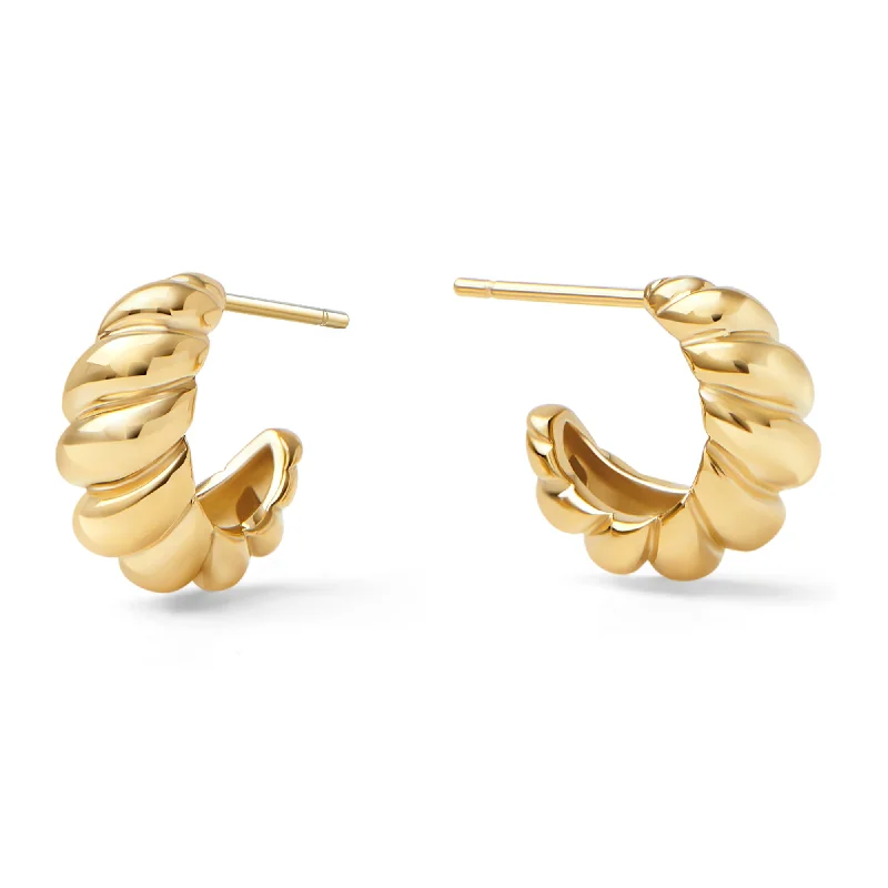 Hoop earrings with multi-tone finishes for a colorful and layered effect-Cora II Hoop Earrings