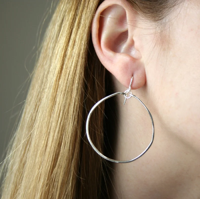 Best hoop earrings with delicate chain details for a trendy and stylish design-Currie Hoops - Sterling Silver