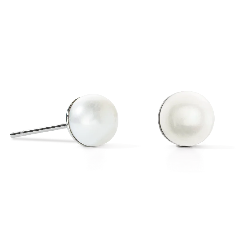 Best hoop earrings with gold for a luxurious and timeless look-Earrings Classic Freshwater Pearl silver