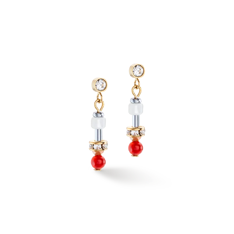 Best hoop earrings with gold-plated finishes for an affordable luxury vibe-Earrings Princess Spheres Mix orange