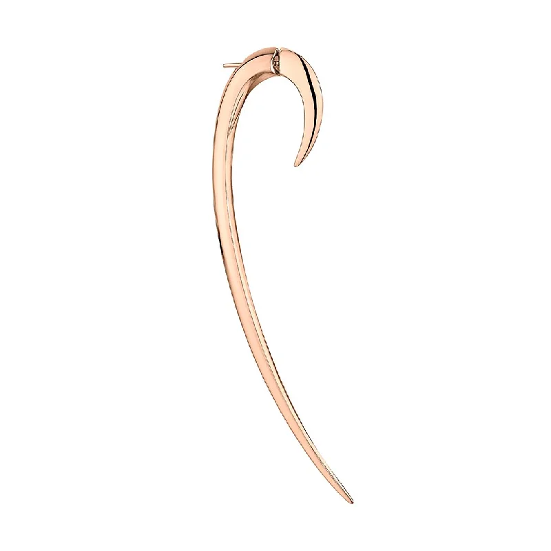 Best hoop earrings with infinity designs for a timeless and meaningful symbol-Hook Single Size 3 Earring - Rose Gold Vermeil