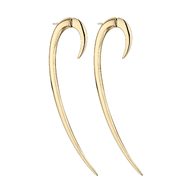 Best hoop earrings with delicate chain details for a trendy and stylish design-Hook Size 3 Earrings - Yellow Gold Vermeil