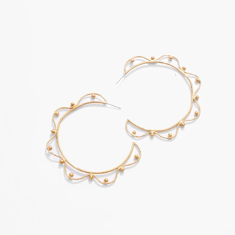 Best hoop earrings with vintage coins for a retro, antique-inspired style-Imba Maxi Hoop Earrings