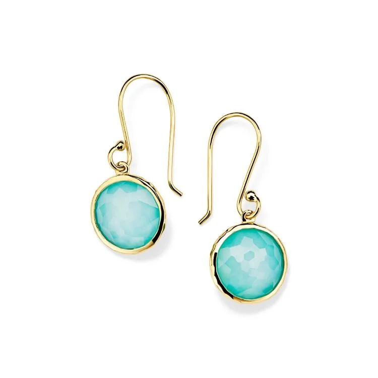 Best hoop earrings with gemstone accents for a colorful and elegant appearance-18k Turquoise Earrings