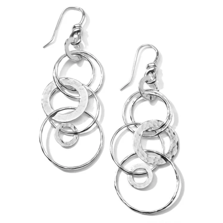 Medium hoop earrings for an everyday look with the perfect balance of style-925 Classico Hammered Jet Set Earrings