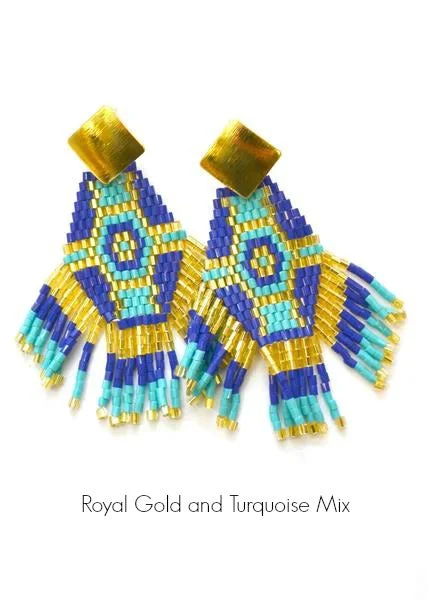 Royal Gold and Turquoise Mix