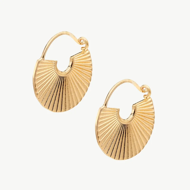 Best hoop earrings with geometric triangle shapes for a modern, chic design-Jua Threader Hoop Earrings