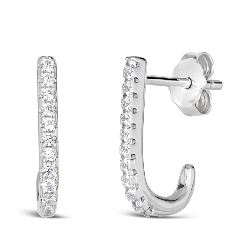 Best hoop earrings with minimal embellishments for a sleek and modern look-Julie J Hoop Earrings