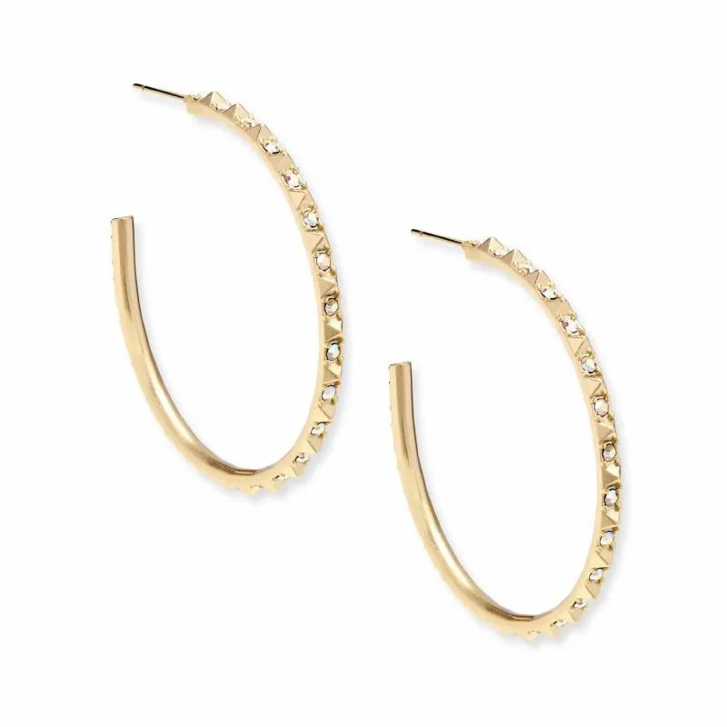 Best hoop earrings with lever-back closures for secure and easy wear-Kendra Scott | Veronica Hoop Earrings in Gold