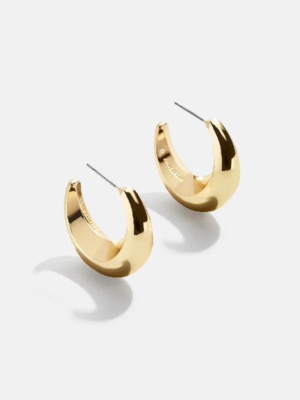 Best hoop earrings with baroque pearls for a luxurious and elegant vibe-Kimberly Earrings - Gold