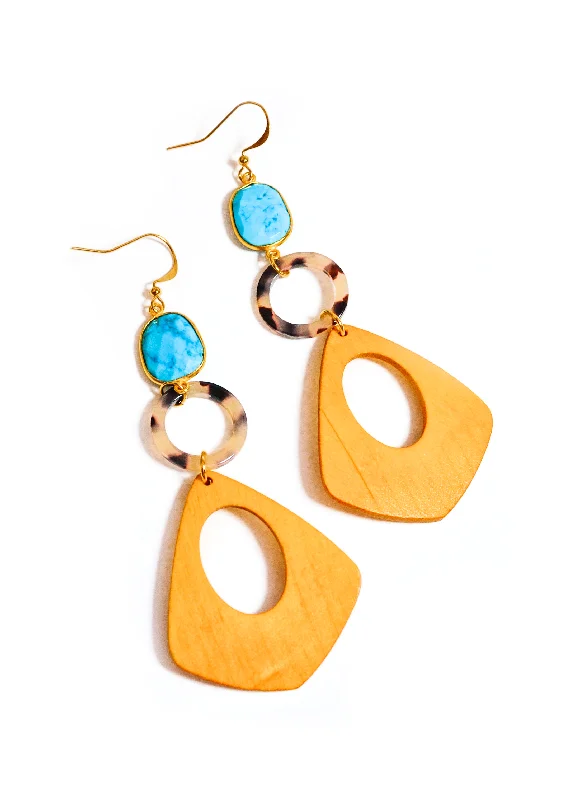 Hoop earrings with abstract shapes for an artistic and creative touch-Kourtney