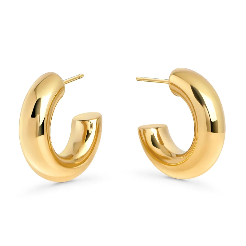 Best hoop earrings with geometric shapes for a modern and artistic appeal-Lara Small Hoop Earrings