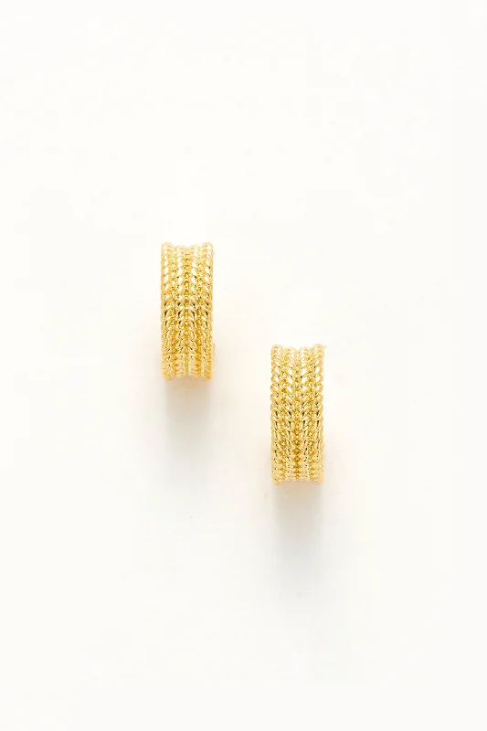 Best hoop earrings with multi-colored gemstones for a vibrant and lively touch-Mia Gold Huggie Earrings