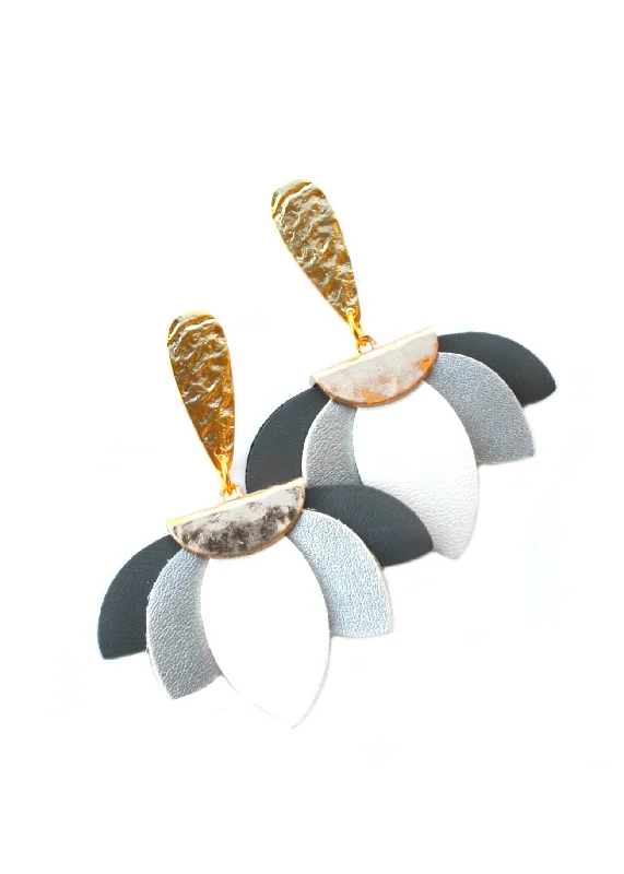 Hoop earrings with luxe velvet finishes for a rich and luxurious touch-Milena