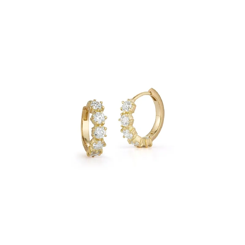 Best hoop earrings with snake-inspired designs for an edgy and fierce vibe-Catherine Huggies