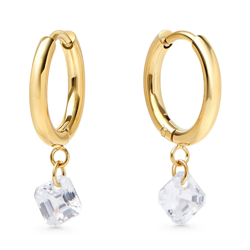 Hoop earrings with textured gold for a refined and sophisticated aesthetic-Miro Huggie Earrings