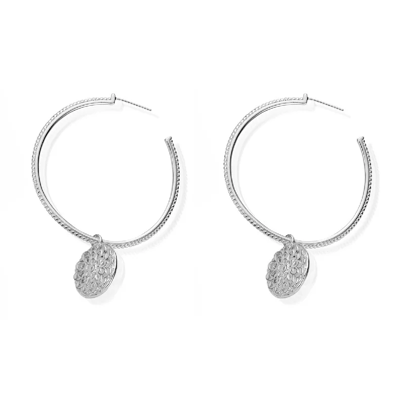 Best hoop earrings with stacked layers for a dimensional and bold look-Moonflower Hoop Earrings