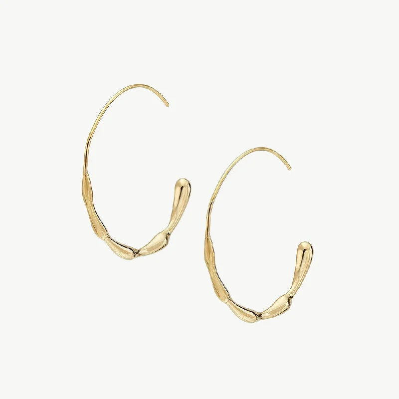 Best hoop earrings with geometric shapes for a modern and artistic appeal-Moto Hoop Earrings