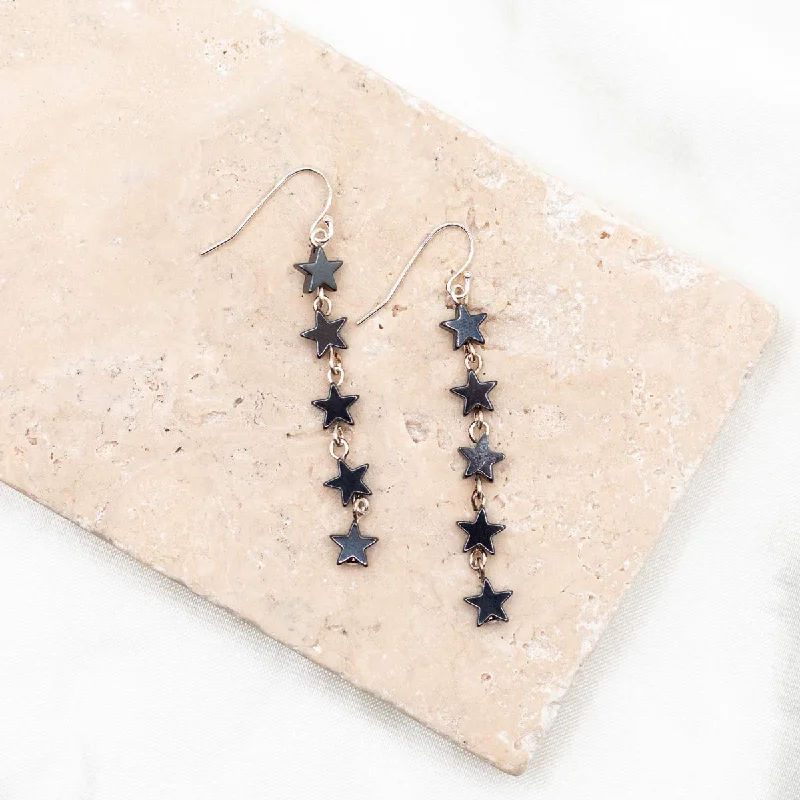 Best hoop earrings with geometric hexagon shapes for a modern, angular look-North Star Earrings