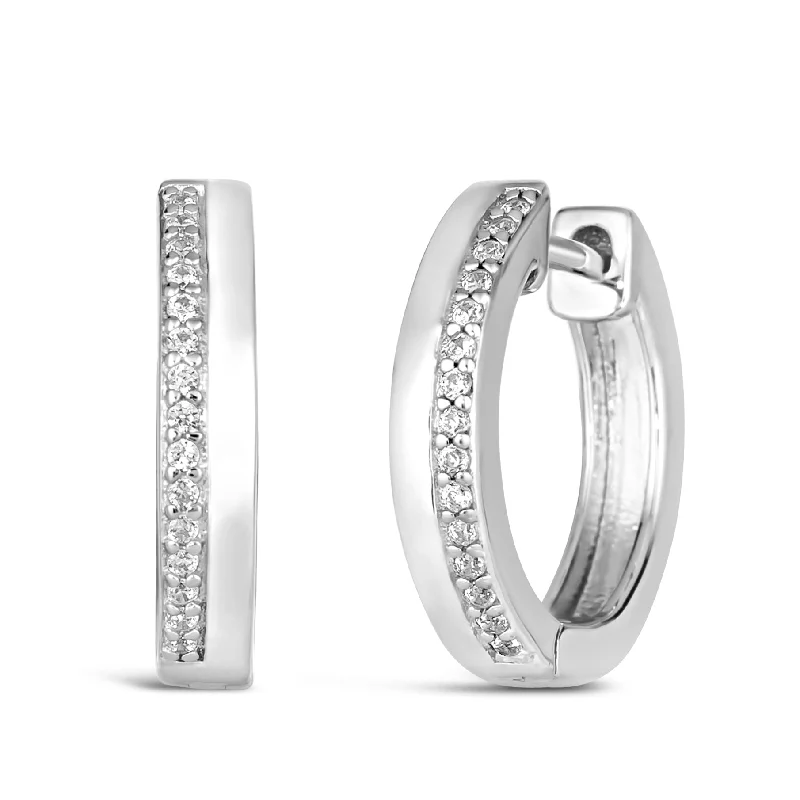 Best hoop earrings with custom engravings for a personalized and meaningful gift-Olivia 70 Huggie Earring