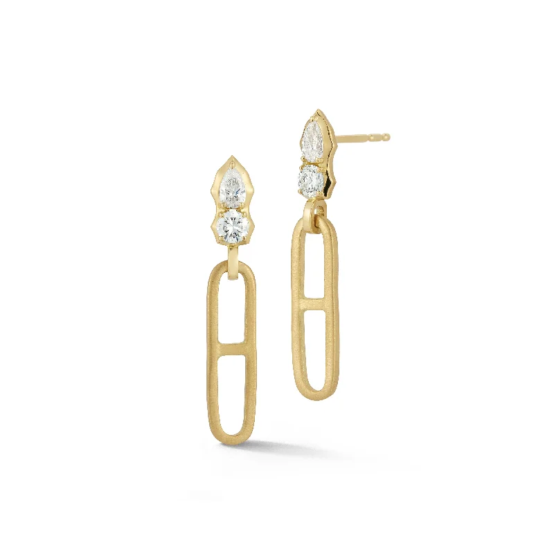 Best hoop earrings with vintage-style detailing for a nostalgic and timeless look-Poppy Chain Drops