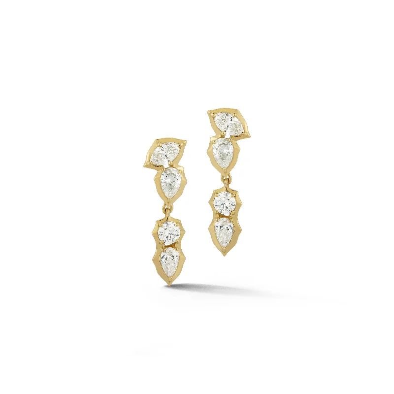 Stylish hoop earrings with diamond accents for an elegant and sparkling effect-Poppy Single Drops