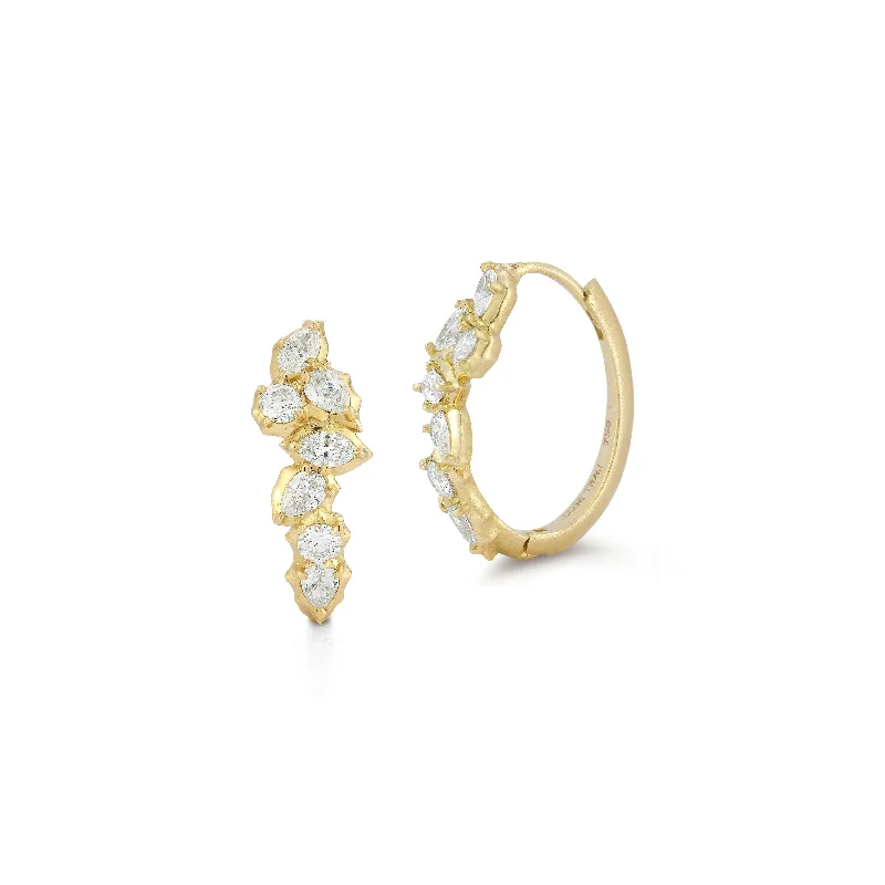 Best hoop earrings with gold-plated finishes for an affordable luxury vibe-Posey Eternity Hoops