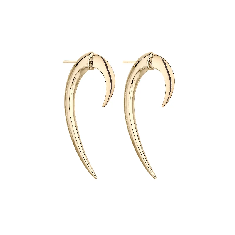 Hoop earrings with oversized designs for a bold, fashion-forward statement-Hook Size 1 Earrings - Yellow Gold Vermeil