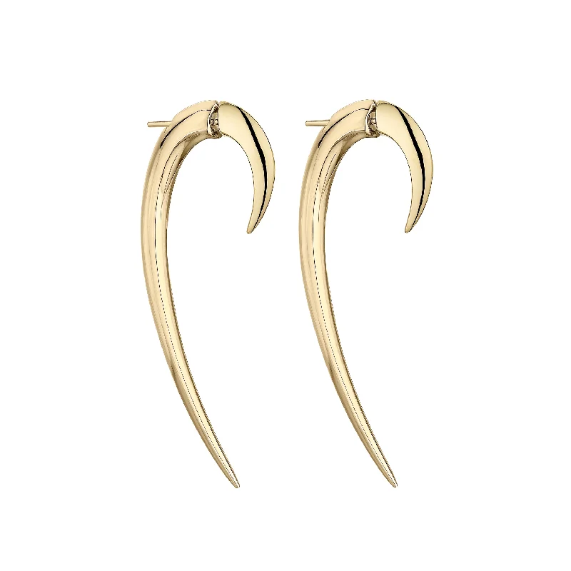 Hoop earrings with diamond-cut surfaces for added sparkle and shine-Hook Size 2 Earrings - Yellow Gold Vermeil