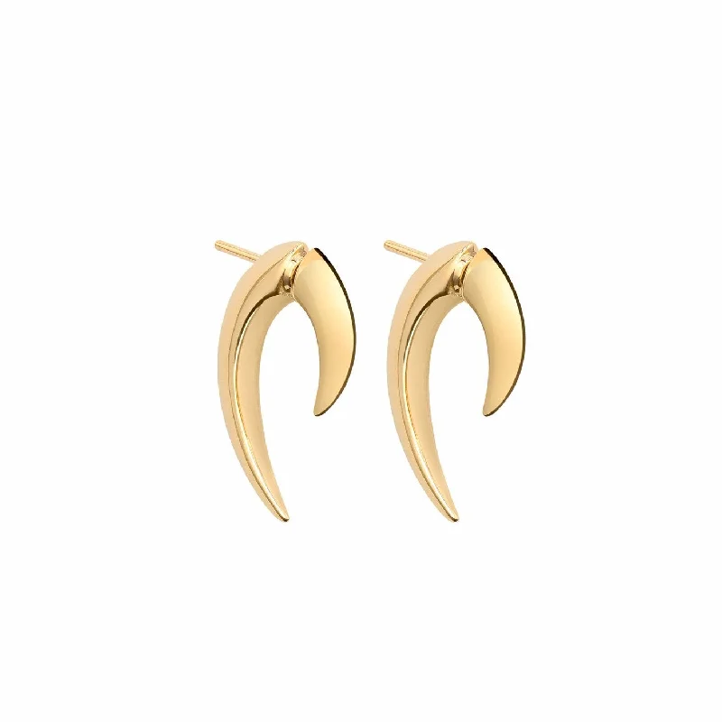 Best hoop earrings with minimalist designs for a clean and modern aesthetic-Talon Earrings - Yellow Gold Vermeil