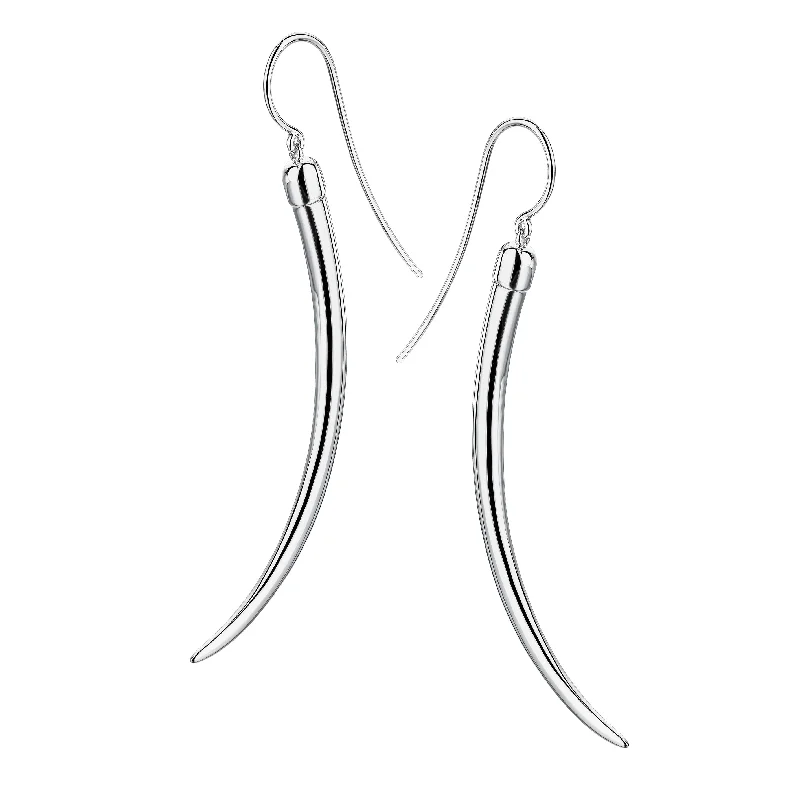 Best hoop earrings with cubic zirconia for a budget-friendly, dazzling look-No.1 Large Earrings - Silver