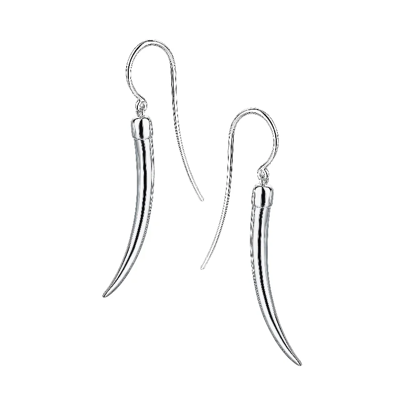 Hoop earrings with tortoiseshell designs for a chic and classic style-No.1 Small Earrings - Silver