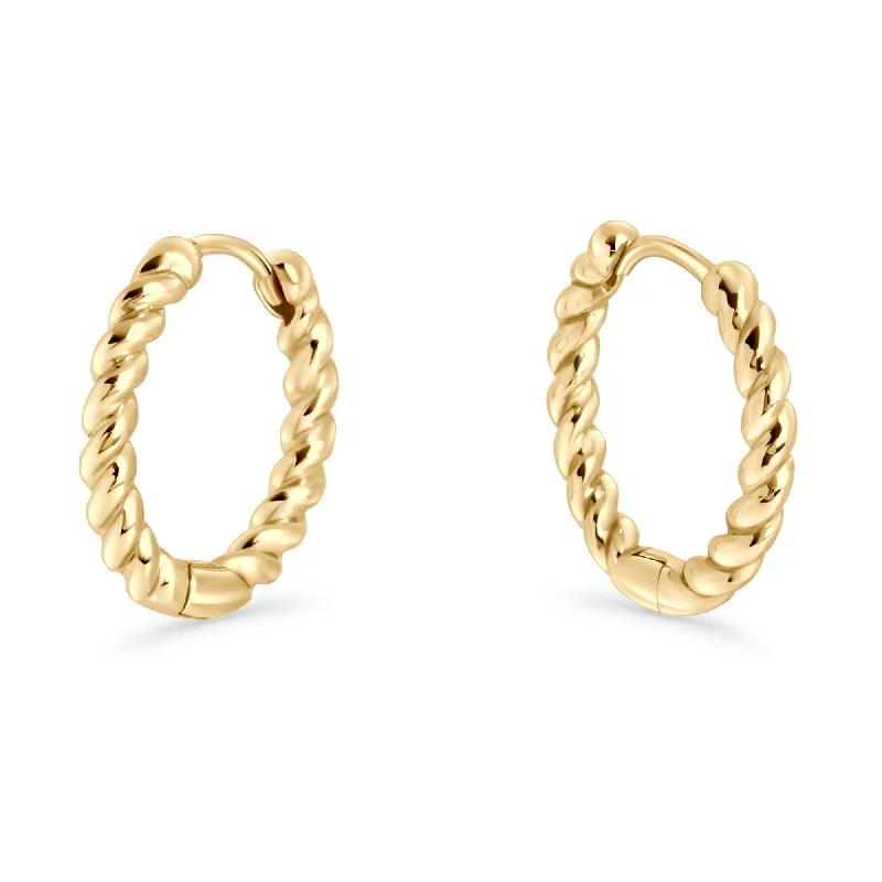 Best hoop earrings with gold for a luxurious and timeless look-Smalt Huggie Earrings