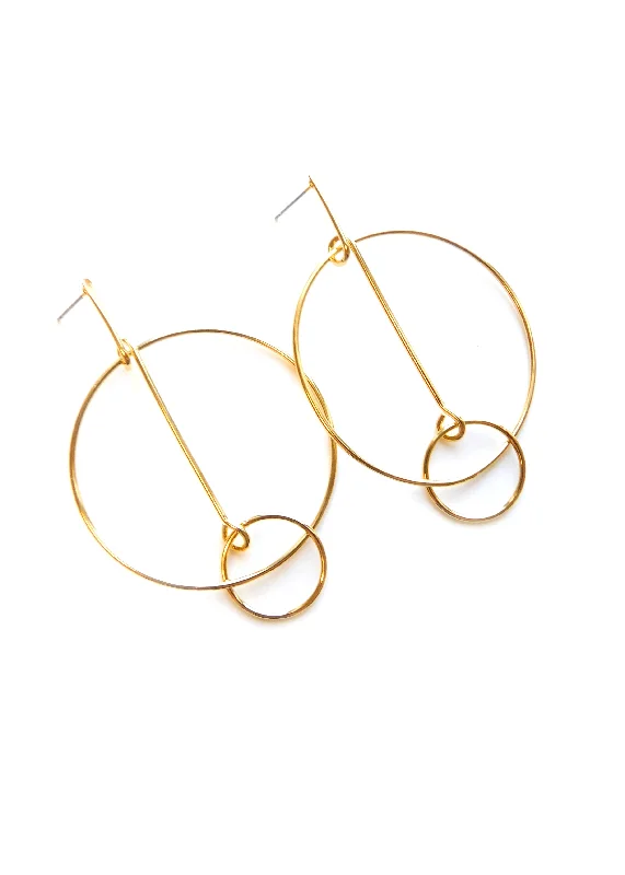 Hoop earrings with polished metal for a shiny and high-quality finish-Tabetha