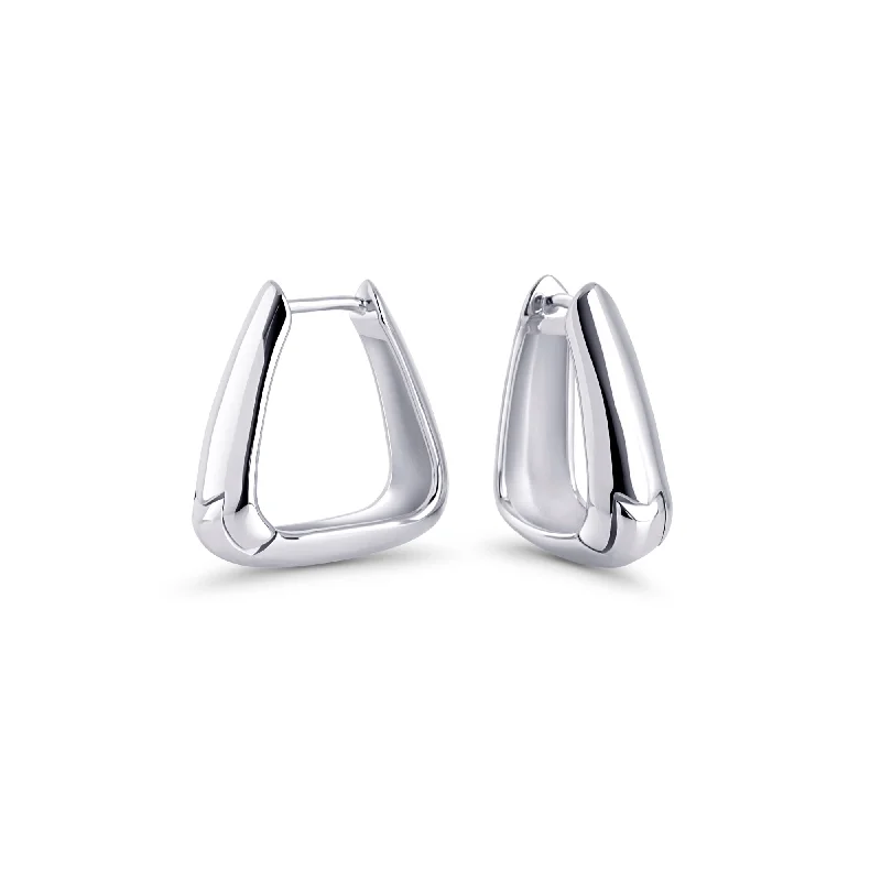 Hoop earrings with cut-out designs for a creative and lightweight effect-Tamara II Huggie Earrings